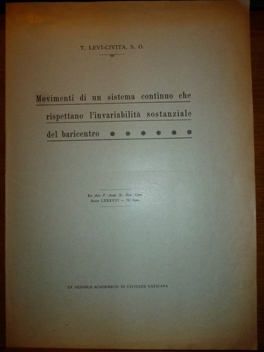 Levi civita movimenti - levi,