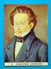 IL MONELLO - GLI INDIMENTICABILI 1972-Figurina-Sticker n.8 - GIACOMO LEOPARDI