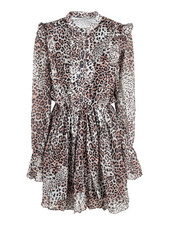 Solada Vestito donna maculato a maniche lunghe con rouge