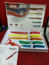 SET 5 COLTELLI CUCINA COLORATI