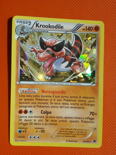 Pokemon card krookodile nuove - card,