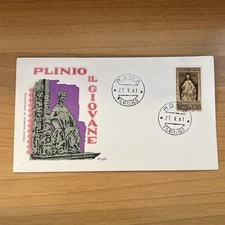 BUSTA PRIMO GIORNO FDC VINTAGE COLLEZIONE PLINIO IL GIOVANE - POSTE ITALIANE