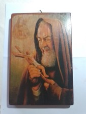 Icona Padre Pio Legno Cm 22