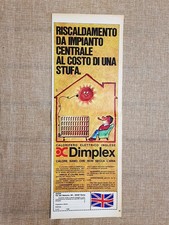 Calorifero elettrico inglese Dimplex Pubblicità vintage anni '70
