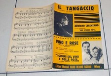 Spartito ADRIANO CELENTANO Il tangaccio - VINO E ROSE Film Henry Mancini 1963