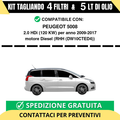 Tagliando per peugeot 5008 0 - peugeot, 2.0