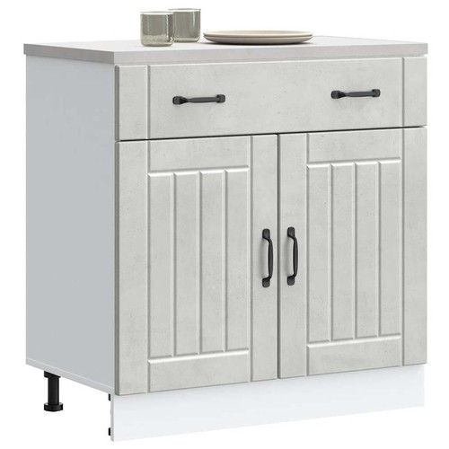 Base cucina lucca grigio - base,