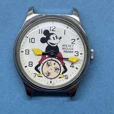 Orologio da polso Topolino vintage anni 90 di Pedre Disney quarzo ricambi riparazione