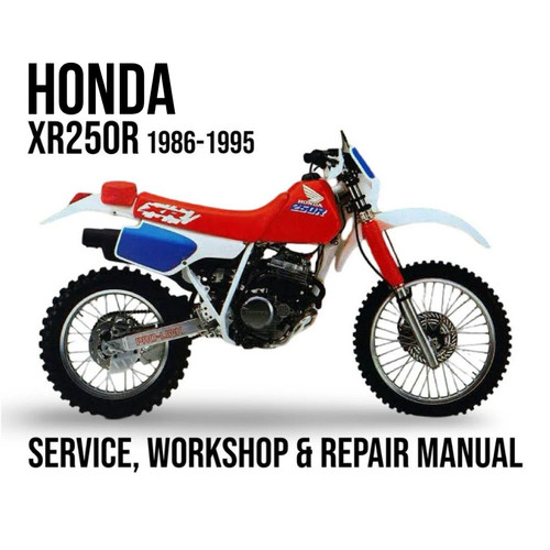 Honda xr250r 1986 1995 - 1986-1995, manuale