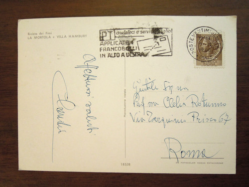 Targhetta postale - targhetta,
