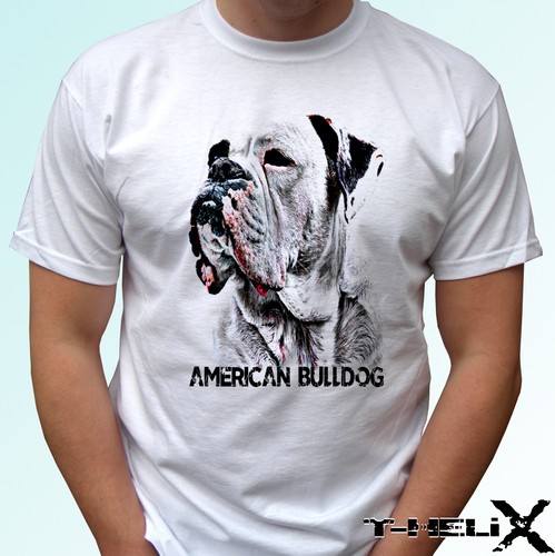 American bulldog head t - american,