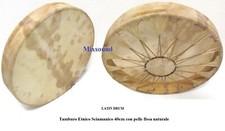 LATIN DRUM Tamburo Etnico Sciamanico 40cm con pelle fissa naturale MIXSOUND