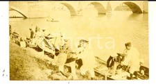 1920 ca VENEZIA GIULIA CANOTTAGGIO Barche in preparazione *Foto VINTAGE 10x6 cm