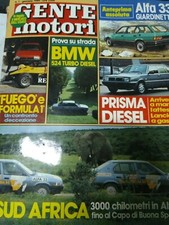 GENTE MOTORI - VECCHIE RIVISTE ANNI 80 - VARI NUMERI E ANNI DISPONIBILI