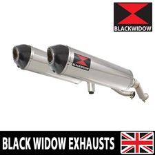 Kit Silenziatore Doppio Scarico GW 250 Inazuma 2012-2017 400mm Ovale Punta Carbonio 400ST