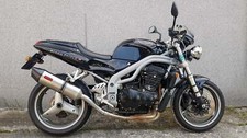 Triumph Speed Triple 955i 2000-2004 MassMoto Terminale Scarico Inox-Carbonio