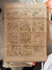 VINTAGE CARTA GEOGRAFICA