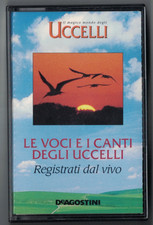 Audiocassetta-LE VOCI E I CANTI DEGLI UCCELLI dal vivo De Agostini '94