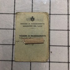Veterinario,Tessera,Cavalleria