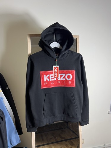 Felpa nera con cappuccio - , kenzo