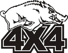 Adesivo Cinghiale Fuoristrada