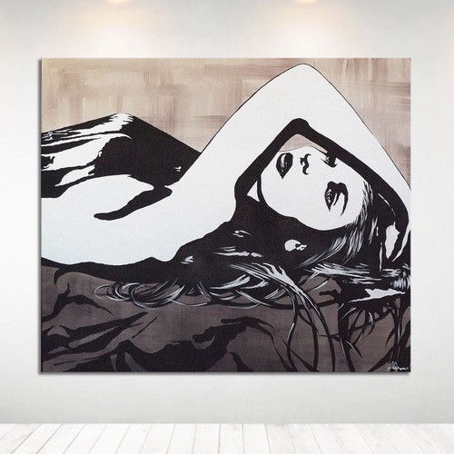 Quadro moderno dipinto mano - quadro,