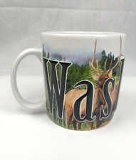 Washington State Deer - Totem - Forest 3D tazza tazza da caffè 16 oz