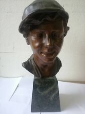 Scultura in bronzo base marmo