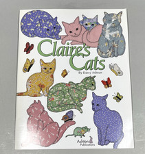 Claire's Cats Appliqué Quilt Pattern Book Darcy Ashton Kitty Cat Mouse Butterfly
