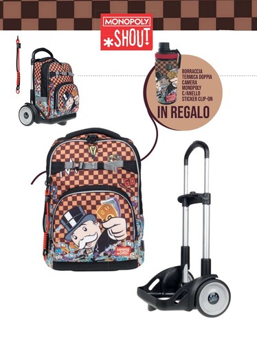 Zaino trolley sganciabile - trolley,