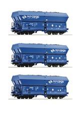 ROCO H0 76046 Set Carrello Autoscaricante "Bauart Falns" della PKP Cargo - NUOVO + IMBALLO ORIGINALE