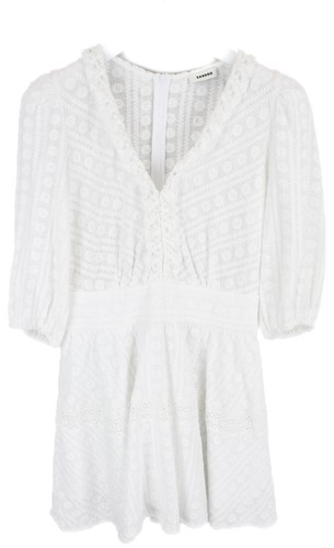 Sandro abito donna eu38 bianco - abito,