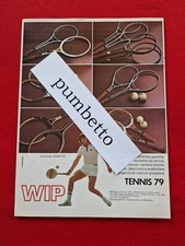 Advertising Italian Pubblicità TENNIS ( 1979 ) Adriano PANATTA + racchette WIP