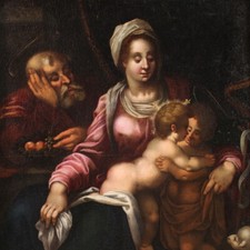 Sacra Famiglia antico dipinto