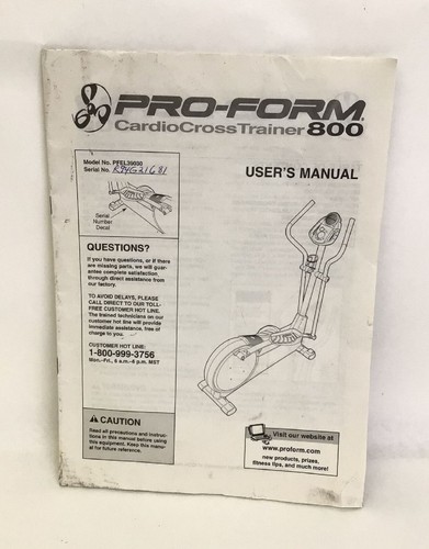 Proform 800cardiocrosstrainer - proform,