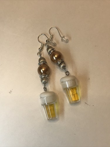 Orecchini birra vetro - orecchini,