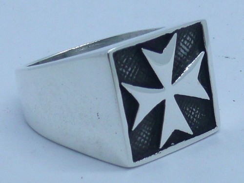 Anello croce malta argento - croce,