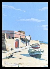 Aldo Riso presso Leuca, serigrafia firmata dall'artista 30x21 cm