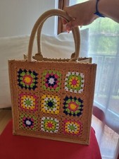 Borsa donna uncinetto croquet