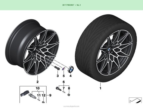 Bmw cerchio lega originale - bmw,