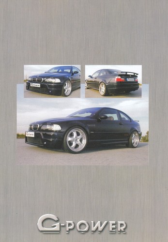 Bmw power tuning serie e46 - bmw, g-power