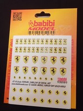 Set decalcomanie 3D loghi Ferrari 1/8 dei modelli Babibi - DVT-01002 - Spedizione gratuita!!