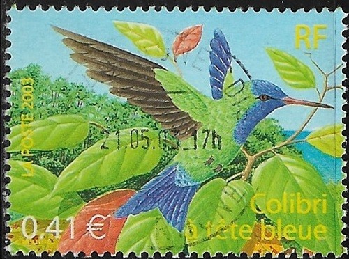 France oblitéré 2003 colibri - france,