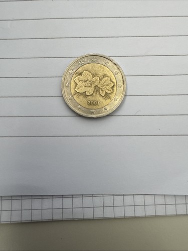 Moneta euro finlandia 2001 - moneta,