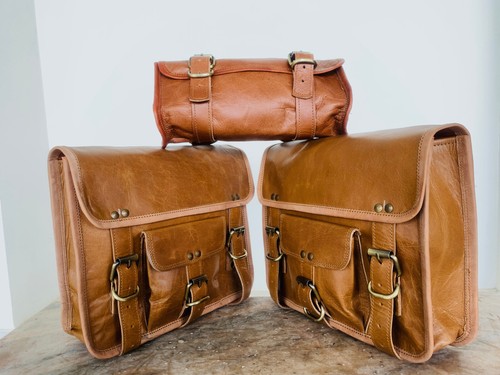 Pelle moto borse bisaccia - pelle,