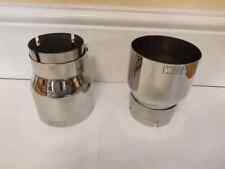 BMW M LOGO ARGENTO CROMATO PUNTE SCARICO BMW F10 F11 F20 F21 F22 F23 F30 F31 F32