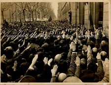 Stupenda e rara fotografia originale, Barcellona occupata dall'esercito di Franco 1939