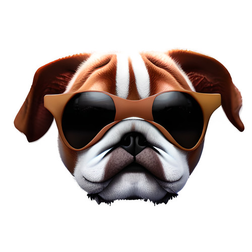 Adesivi auto bulldog inglese - adesivi,