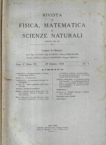 Rivista fisica matematica - di,