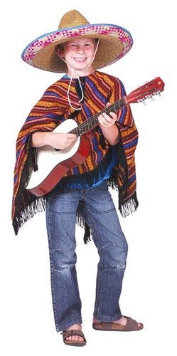 Poncho messico costume bambini - messico,